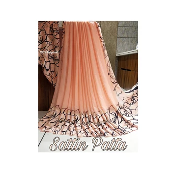 Beautiful Pure Heavy Satin Saree For Party Wear Top Quality Women Saree Supplier From India