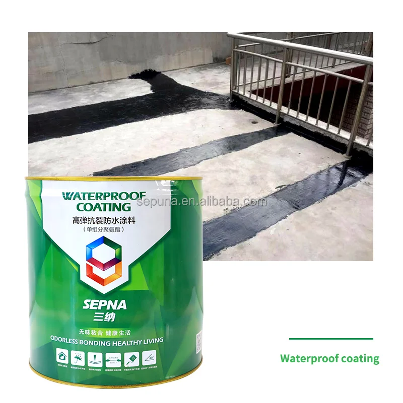 Polyurethane Water Based Liquid Rubber Waterproof Coating For Roof