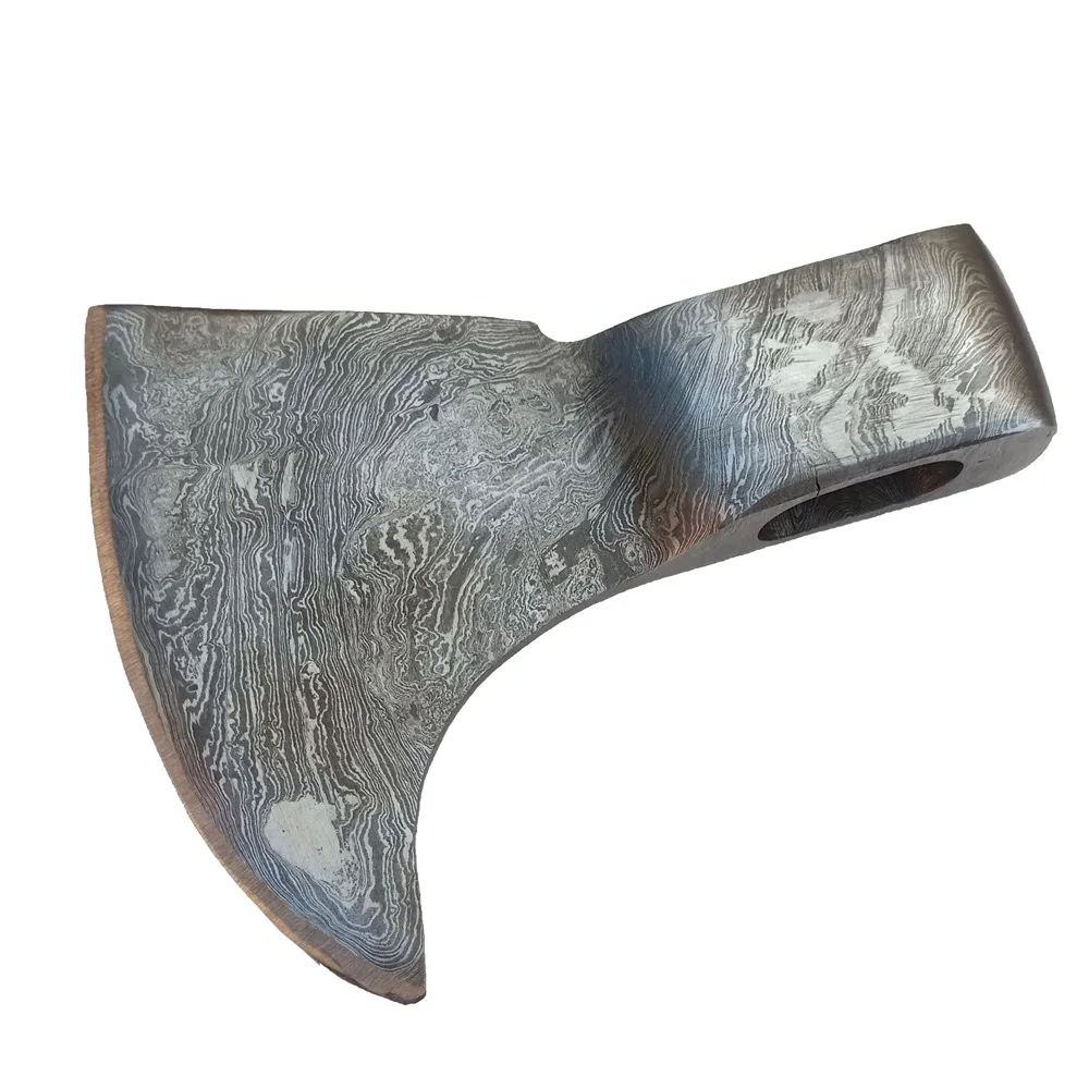 Best High Quality Damascus Steel Forged Axe Hatchet Head Viking Bearded ...