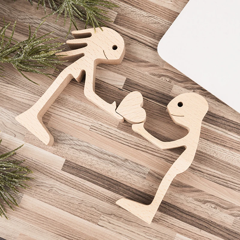 Деревянное украшение ручной работы, парные домашние украшения, деревянные поделки, аксессуары для украшения дома