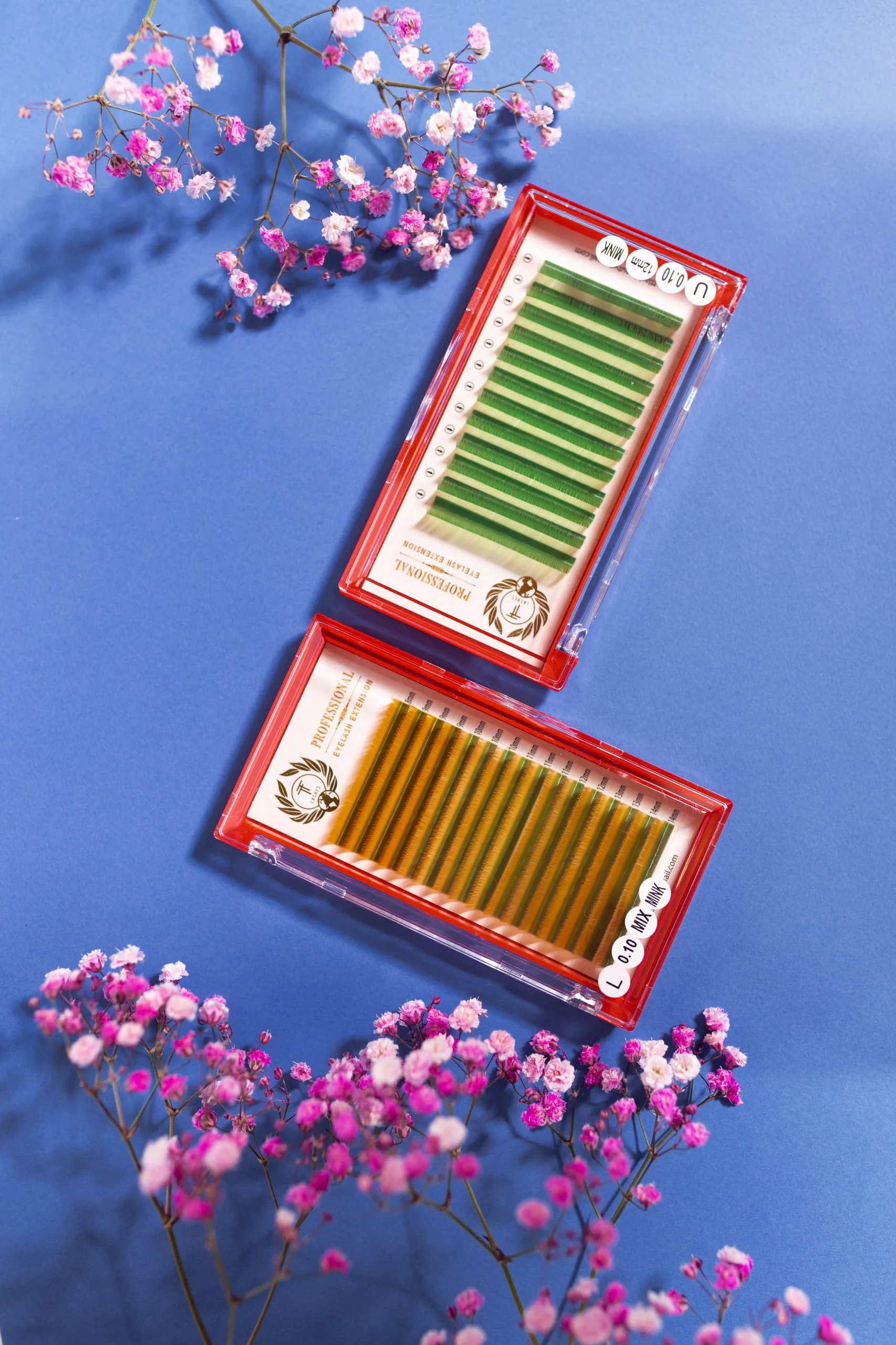 Bulk Single Lash Trays Cashmere Individual Eyelash Extension 25mm