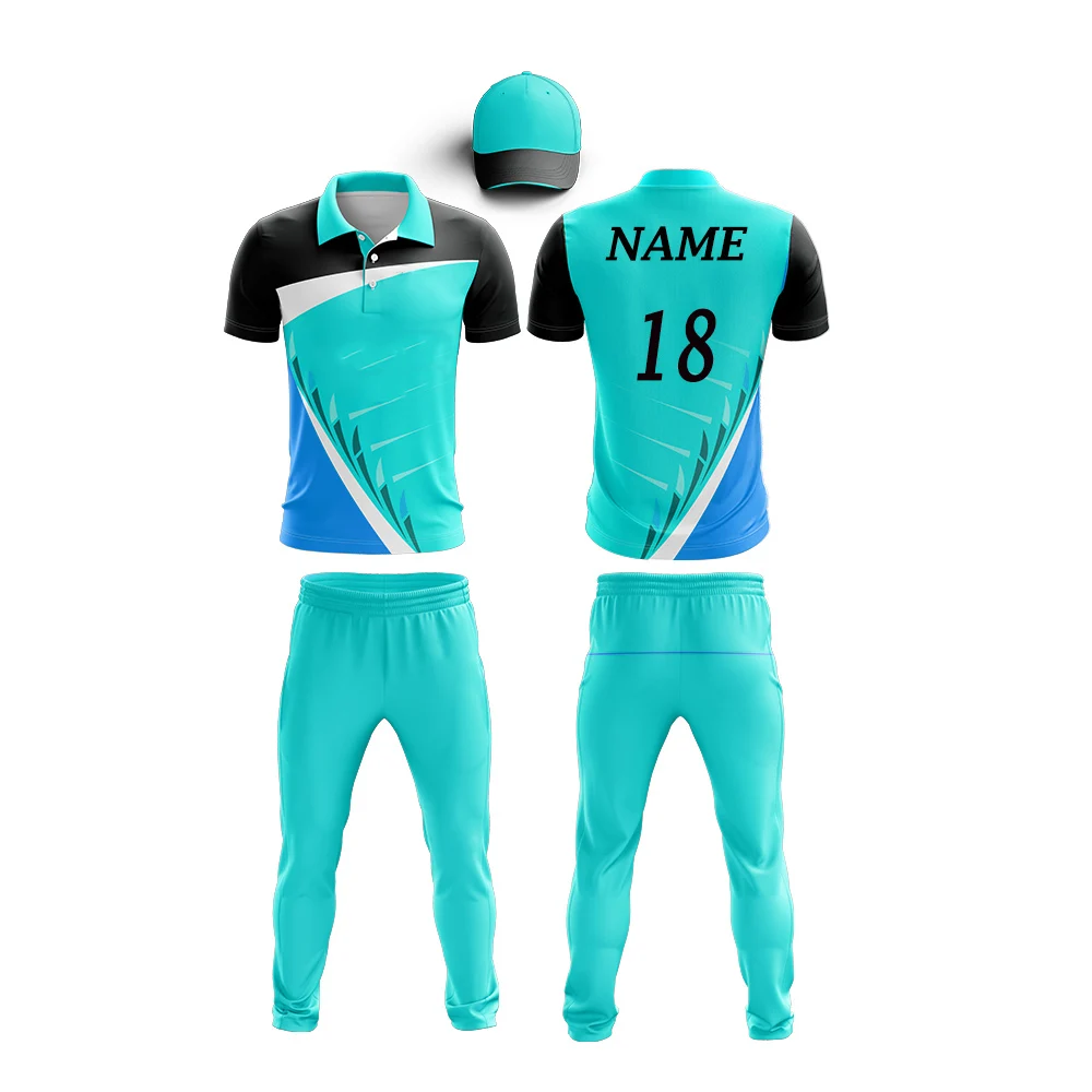 Cricket uniform set with bottom trouser design Vector Image