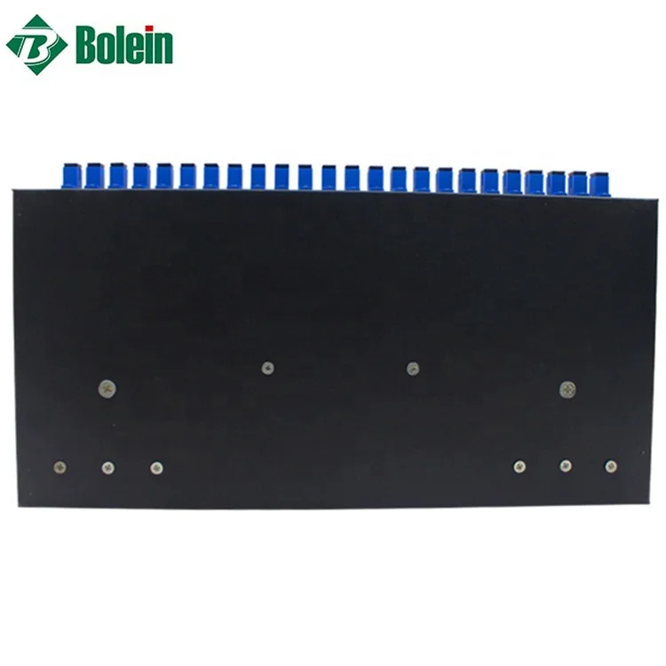 Bolein Fixed Simplex SC UPC 1U 24 Ports Fiber Optic Patch Panel 19 Inches Standard Installation for ODF Network Cabinet