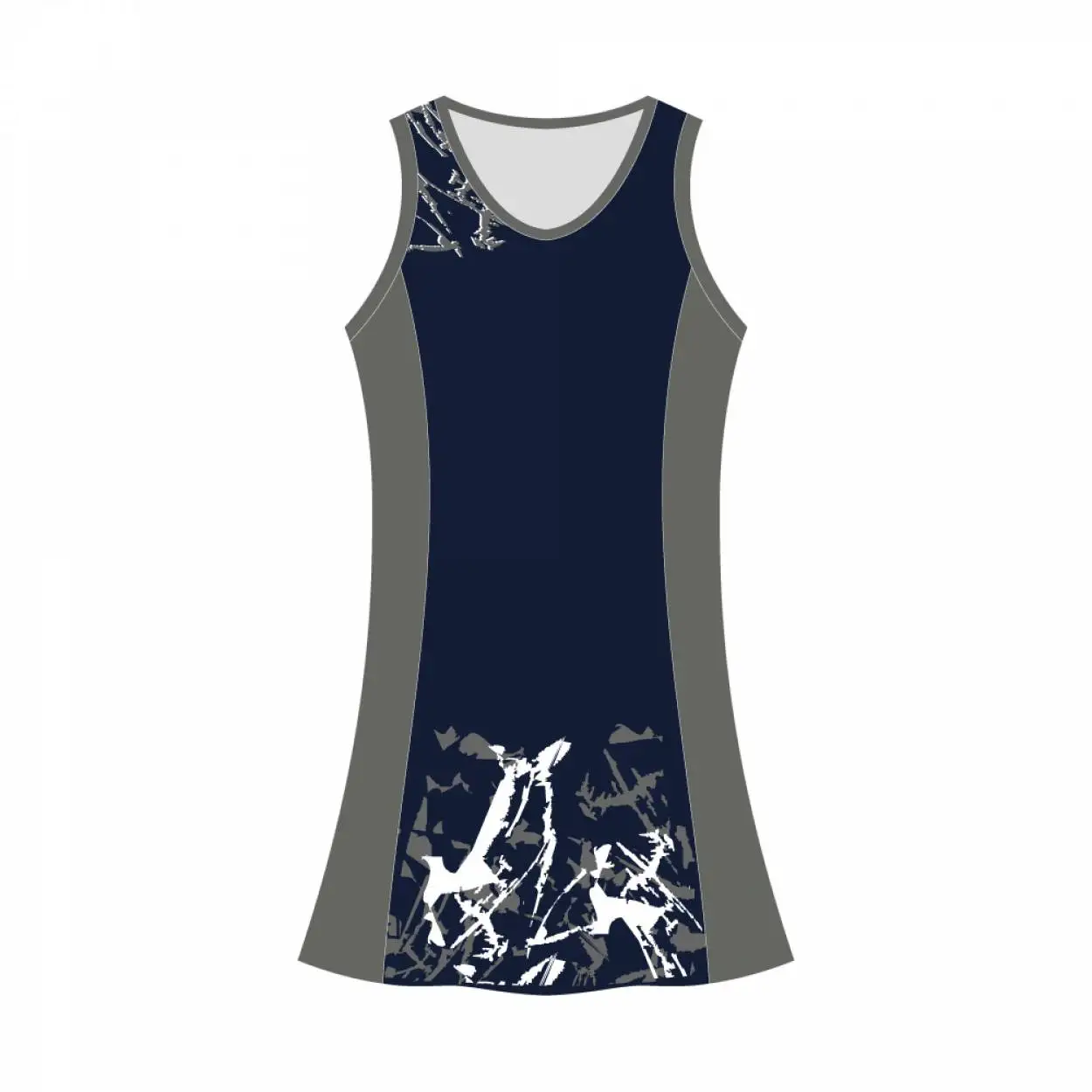 Custom Quick Dry Yellow Plain Netball Dress Design