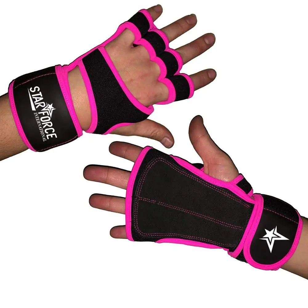 Weightlifting Training Gloves with Wrist Support for Fitness Gym Workout WOD 