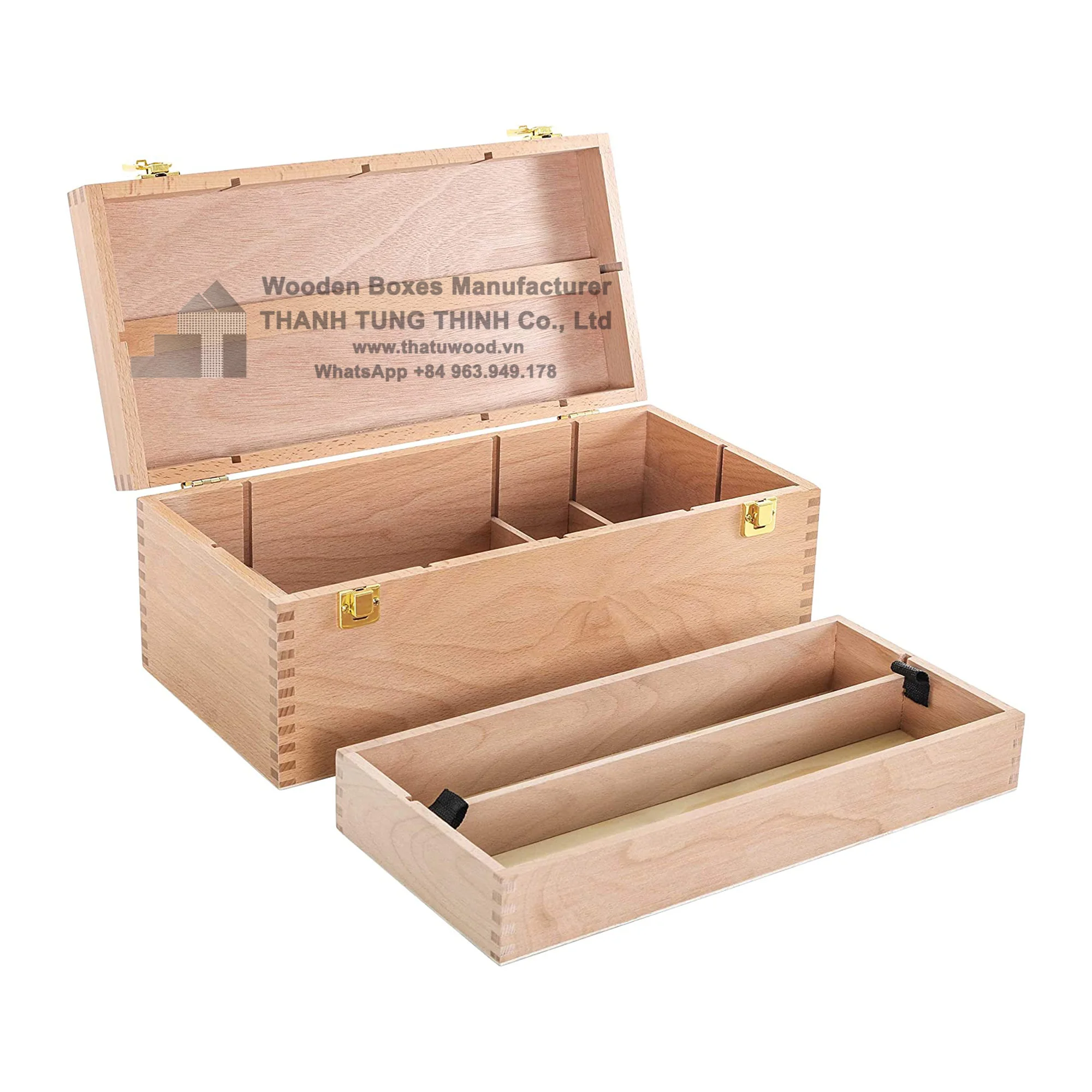 High Quality Wooden Tool Box - Customizable Storage