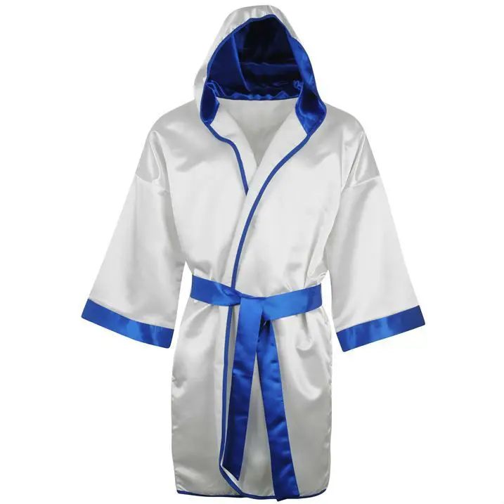 Prime Full-Length Satin Boxing Robe with Hood Dummy Type