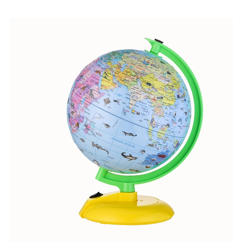 Dipper 8inch Light and Educational World Globe - Animal Earth