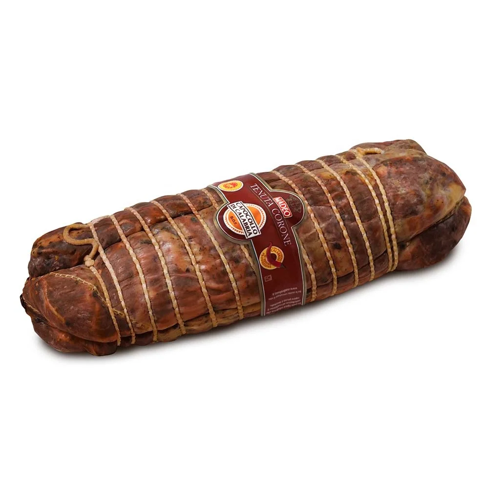 top quality pork meat calabrian spicy capocollo