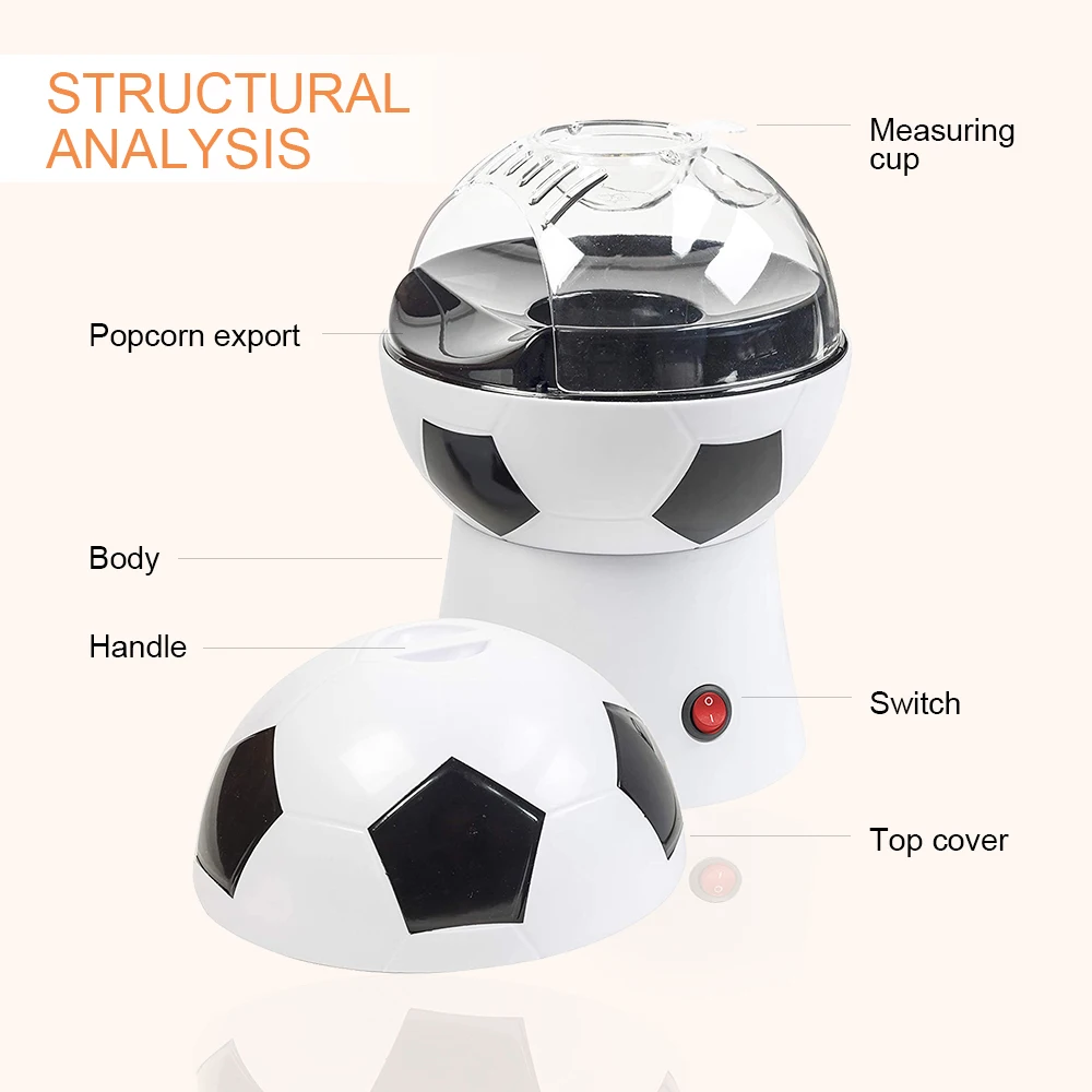 Soccer Ball Popcorn Maker