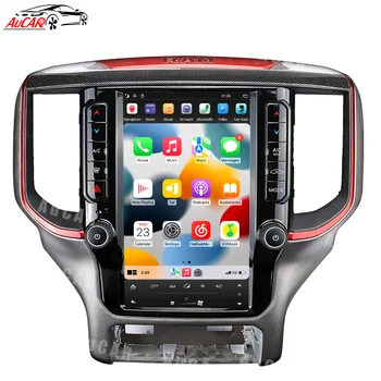 Aucar 12.1" Android 9 Vertical T-Style Car Radio DVD Player GPS Navigation Android Car Stereo Video PX6 For Dodge Ram 2018-2022
