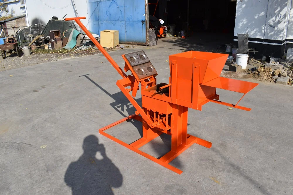 Manual Hand Press QMR2-40 Brick Making Machine - DIY Easy