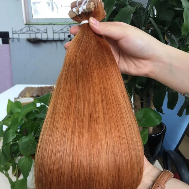 Top Quality Tape Hair Extensions Russian Haar Extensions Color Copper Coffee  Blonde Hair Ribbon Glue With Wholesale Price - Buy Haar Extensions,Slavic  Hair,Tape Hair Product on 