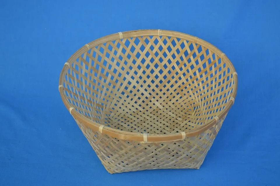 Fresh Saltwater Fish Bamboo Basket Stock Photo 2339148091
