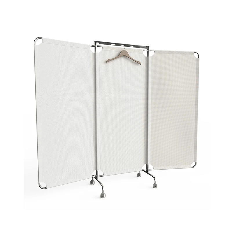 Factory price folding hospital screen / on casters / 3-panel ShMPS v2