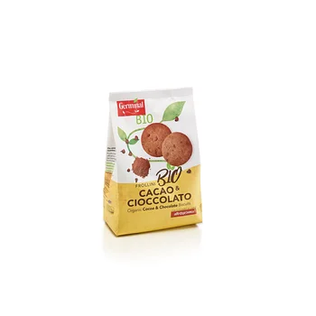 Hot Sale Italian Organic Cocoa And Chocolate Biscuits Top Quality Made In Italy Biscuits 275g