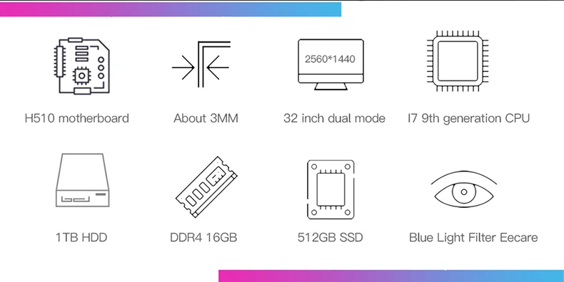 Game Desktop Host Core I7 10700CPU 16G RAM  512GB SSD HDD 1TB   3060TI GPU Supply PC Gaming Desktop Computer with Graphic card