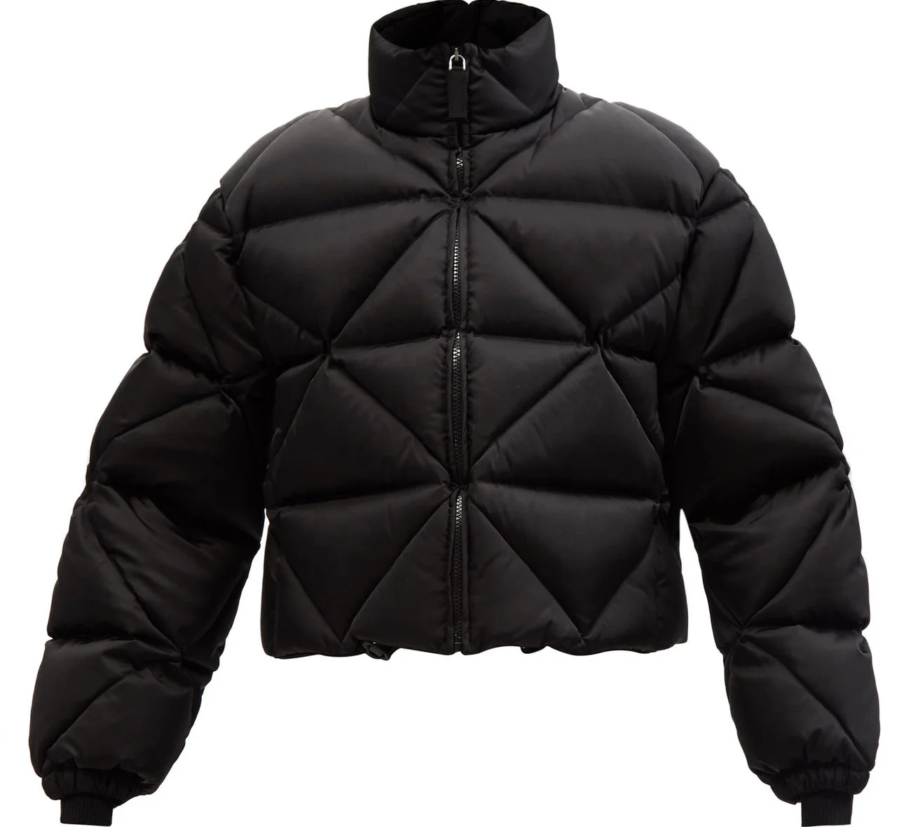 Custom Made Black Colored Puffer Jacket 