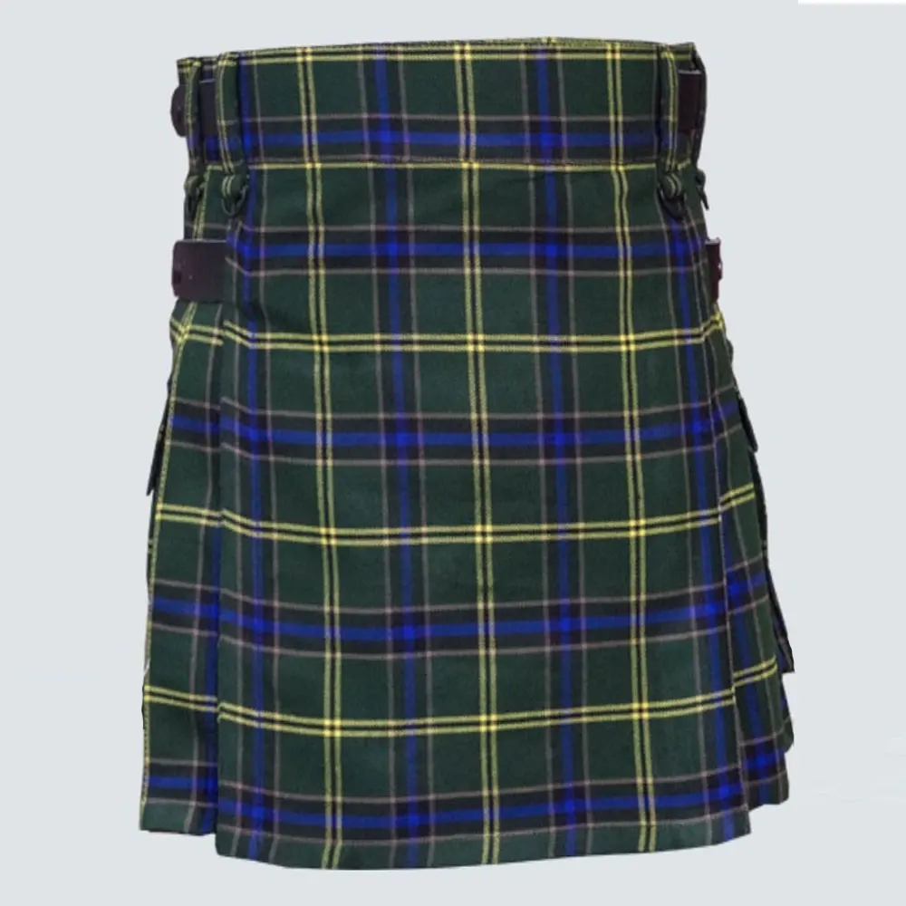 Scottish Mens Kilt Traditional Highland Tartan Utility Kilt