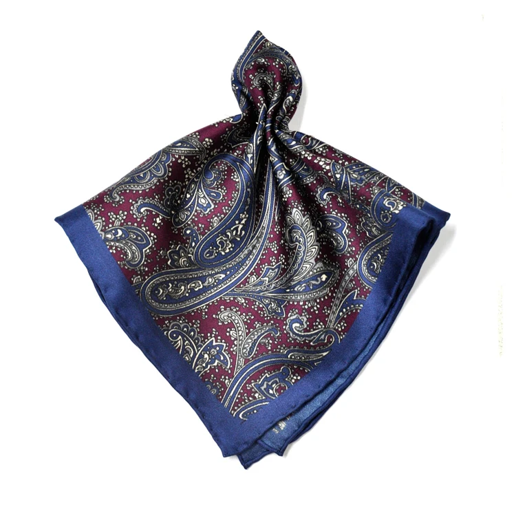 new arrival beautiful custom print linen handkerchiefs