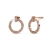 S925 With 18k Rose Gold Plated Luxury Brand Inspired Earrings