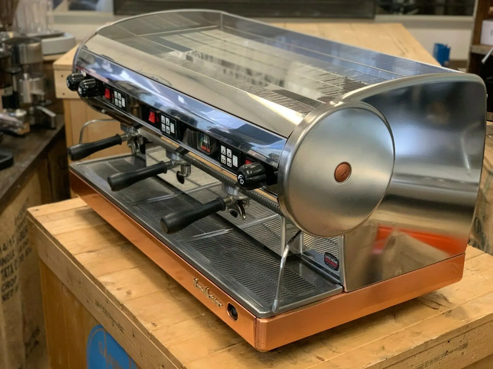 3 группы нержавеющая латунь основание Espressso кофе машина Коммерческая