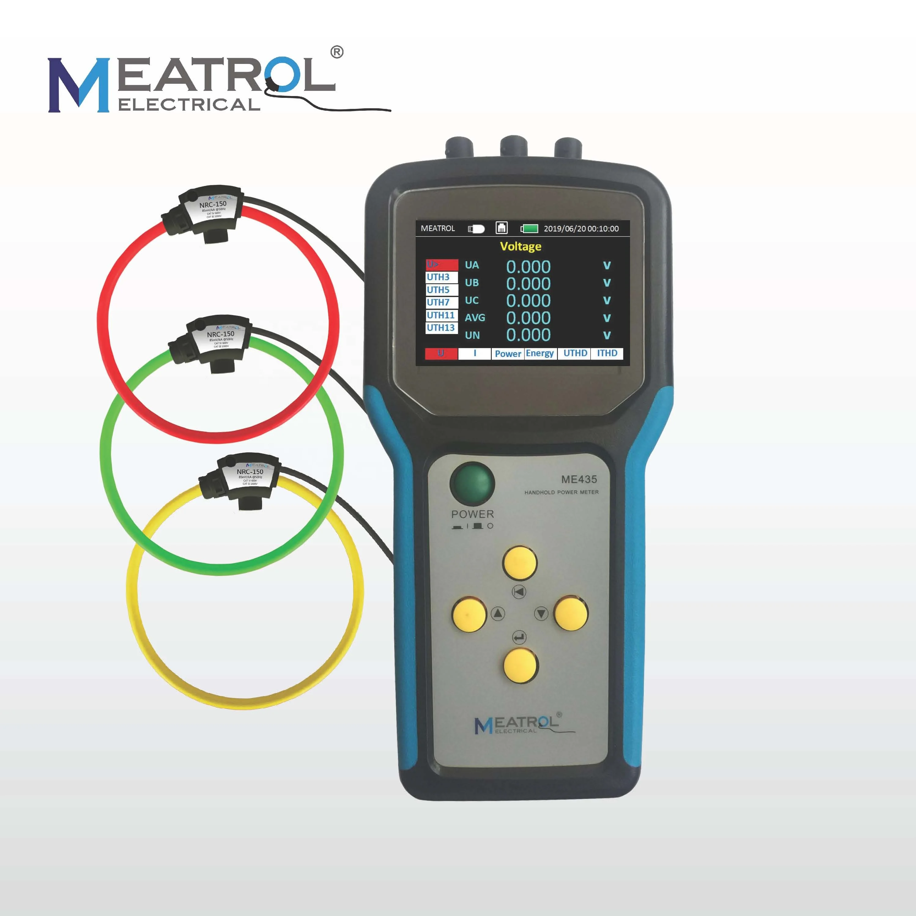 High Quality ME435 Three Phase Power Data Logger Digital Energy Meter Power Analyzer