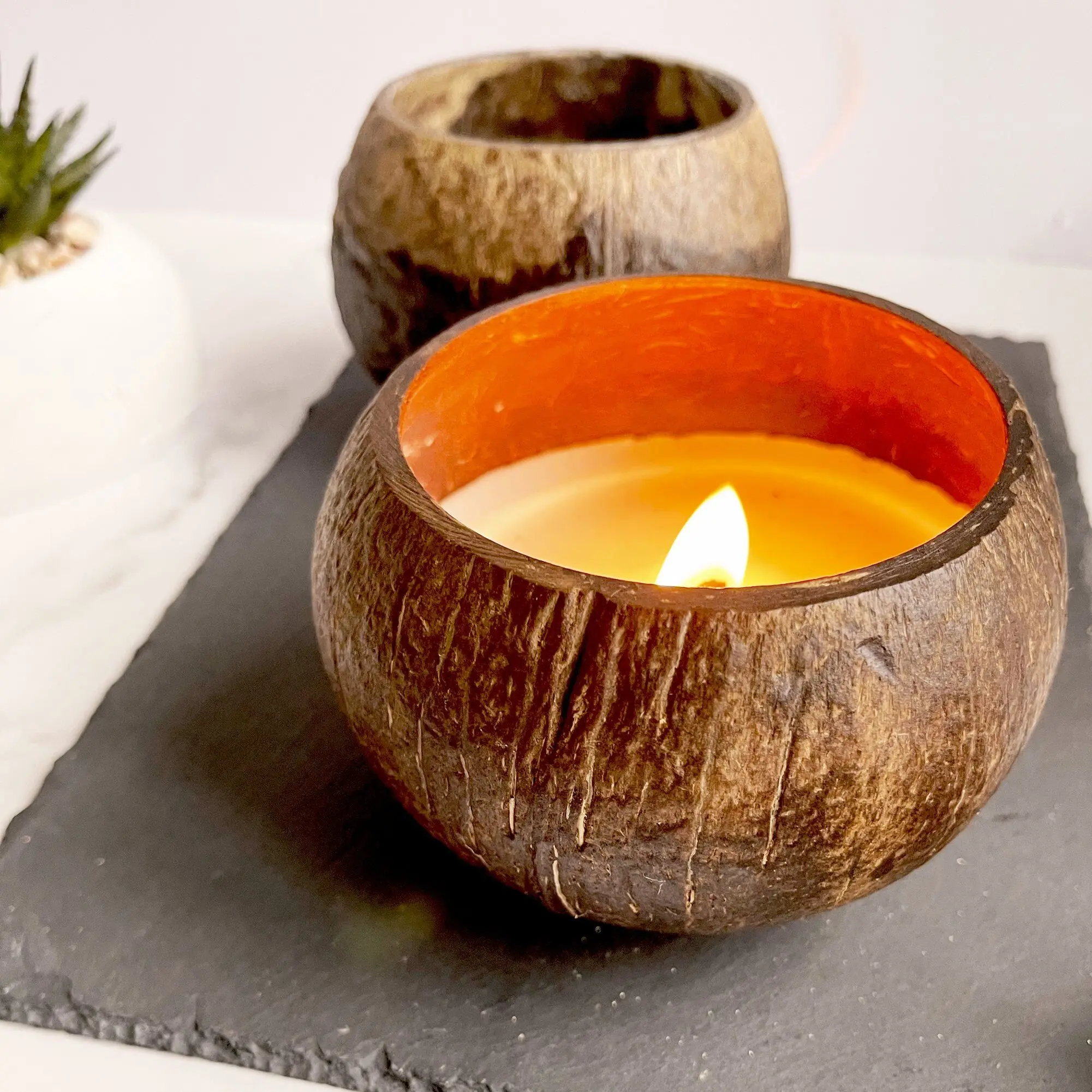 ECO-friendly Coconut Candle Holder for party
