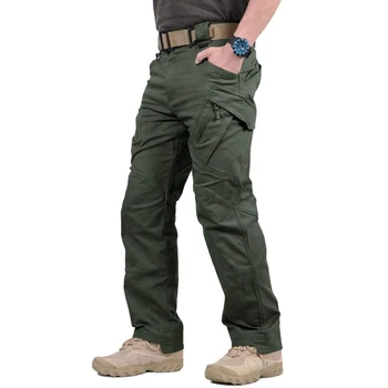 Black Utility Strap Cargo Pants With Multi Zips Casual Trousers Mens Outer Wear Pants Hot sale products
