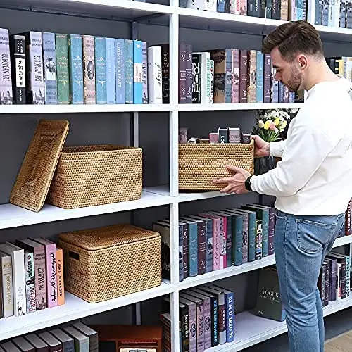 Multi Use Rattan Basket For Storing Fruits And Vegetables For Bathroom