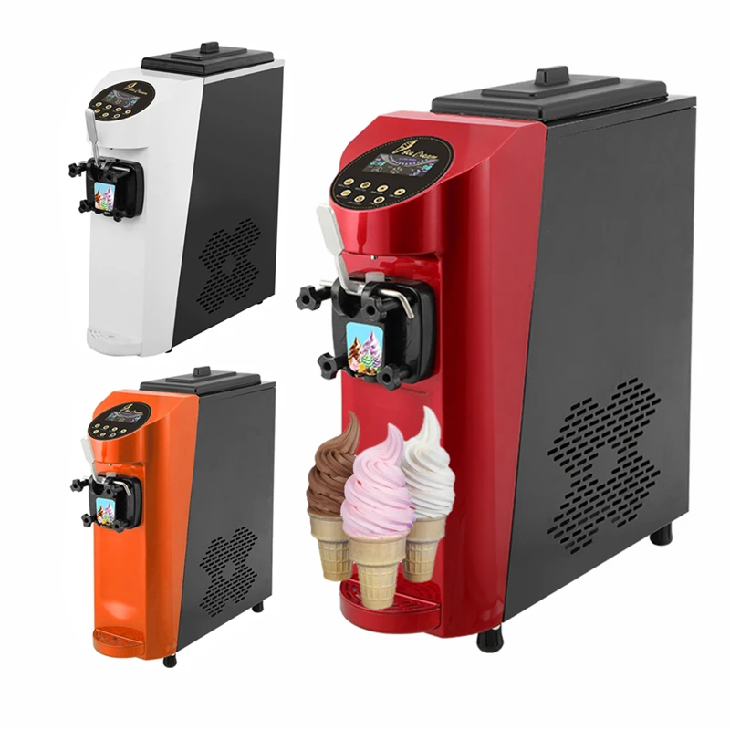 Mini Desktop min Bulk Soft Self Service Pop Mold Electro Freeze Table Top Ice Cream Machine Household Led Control Panel Malaysia