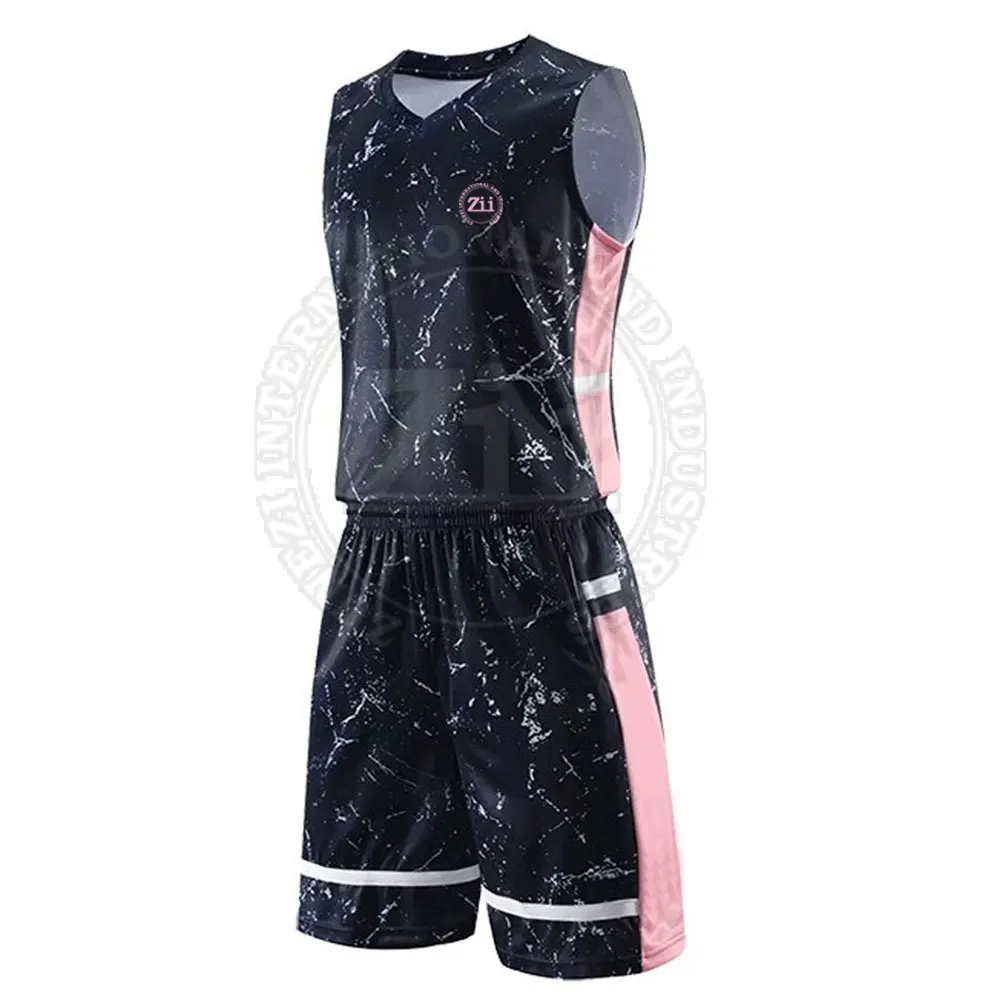 Wholesale Basketball Uniform Polyester Made Basketball Uniform Custom