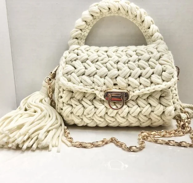 Cross-Body T-Shirt Yarn Bag - Buy Crochet Bag,Yarn Bag,Knitting Bag Product  On Alibaba.Com