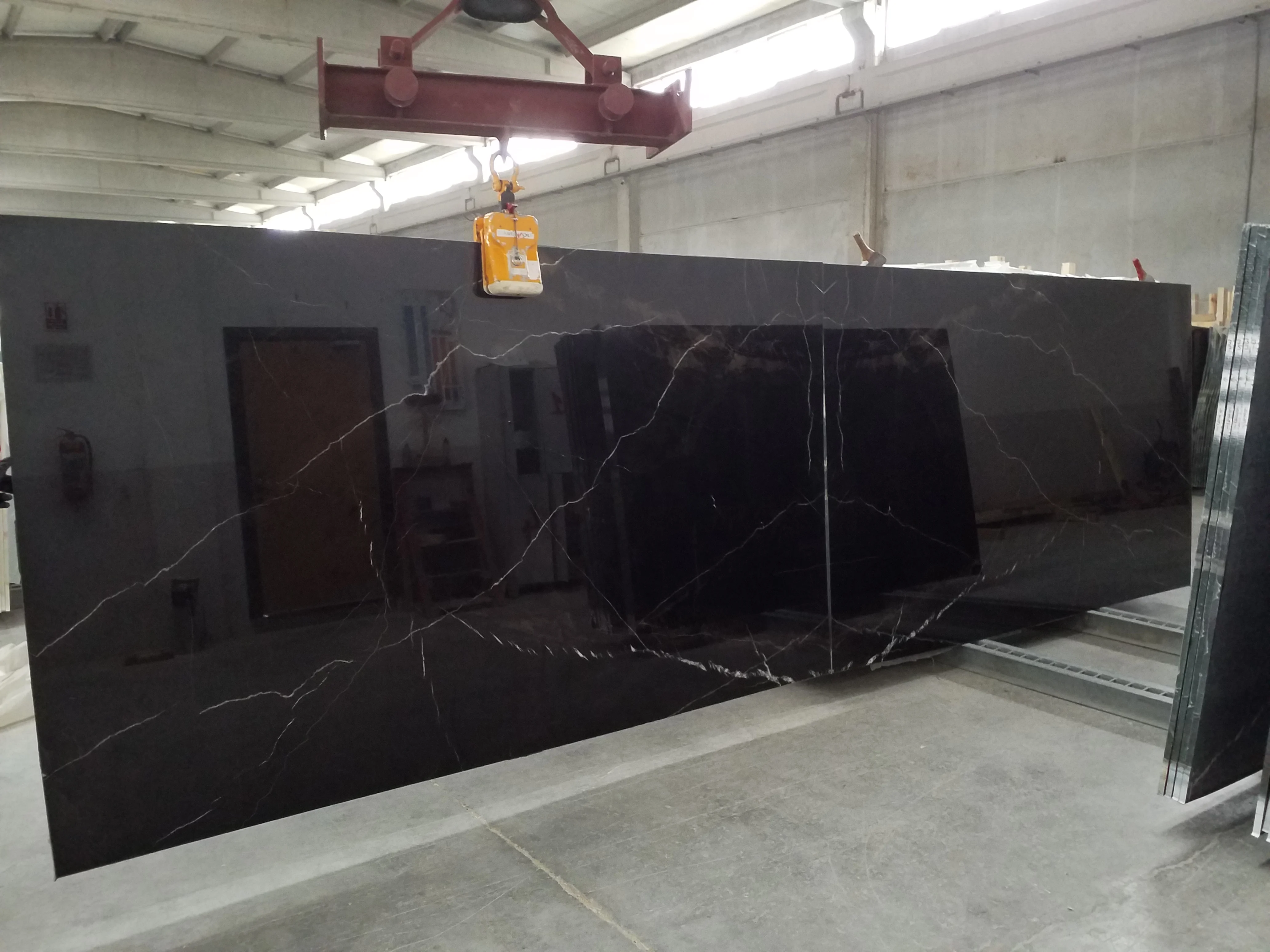 Cem Marble CEM-P-43 Pure Black Onyx Marble Slab Polished Surface Cut-to-Size for Outdoor/Indoor Floor/Wall Decor Natural Stone