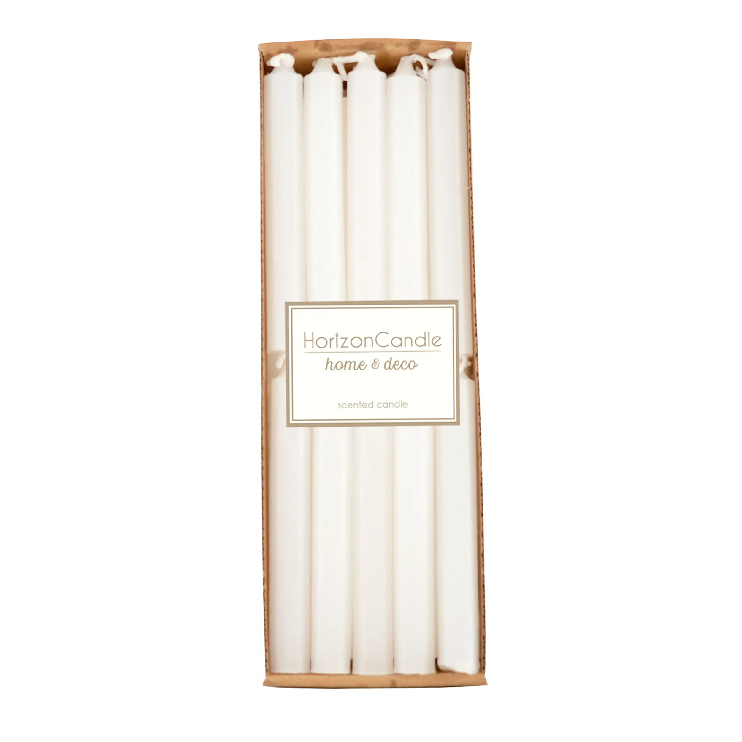 Horizon Household Candles 20 In Pack White Short Taper Candles Unscented Emergency Grocery