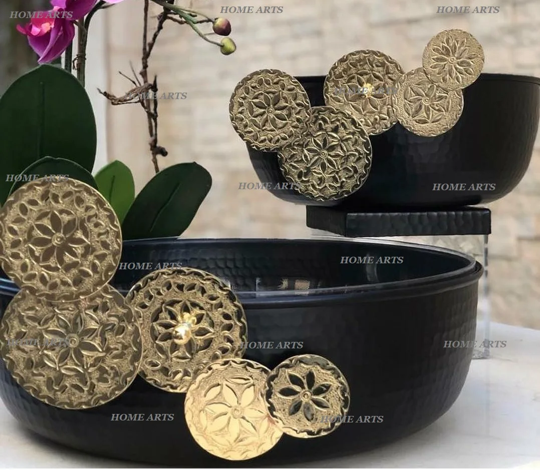 Fantastic Design Round Shape Chocolate Hammered Bowl Round Shape