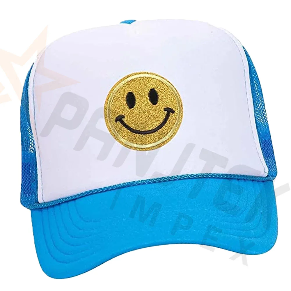 smiley Emoji Baseball Hat Cap Embroidery