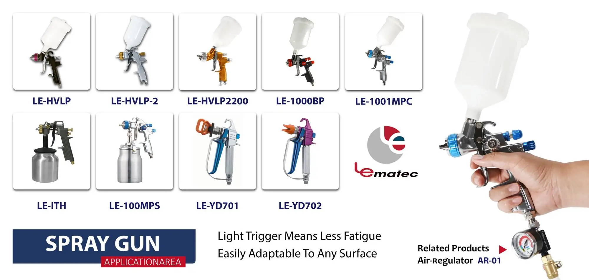 Hvlp Spray Gun With 1.4 Mm Tip For Base Coats Metallic Paint Whole Car