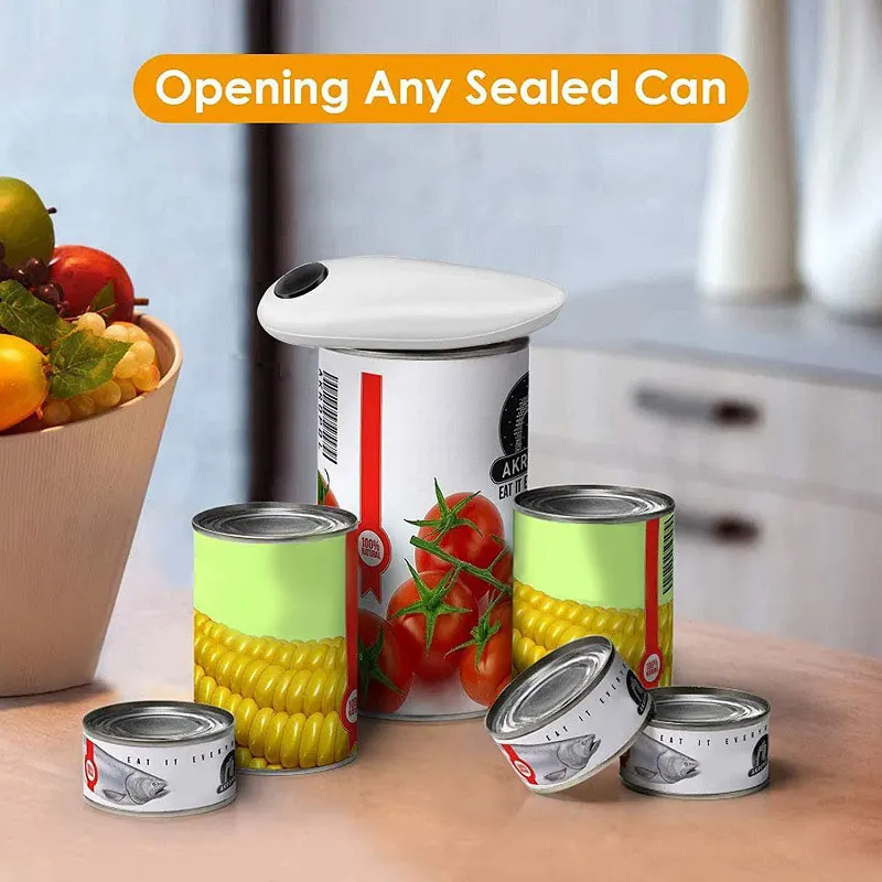 Portable Hands Free New Multi Function Jar Easy One Touch Automatic Mini Portable Electric Can Opener