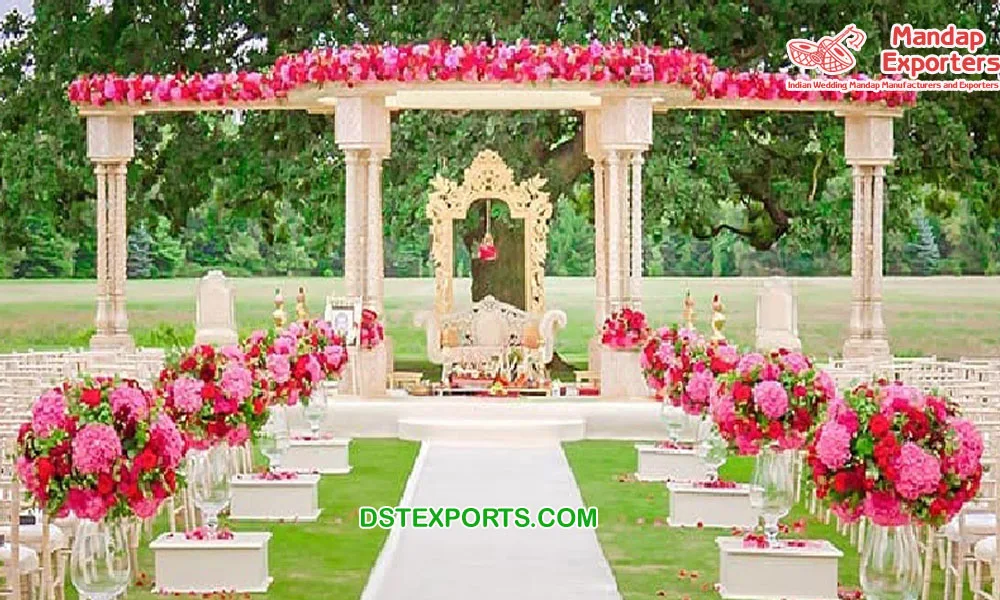 Gujarati Garden Theme Wooden Wedding Mandap Outdoor Queen Wedding Mandap Traditional South Indian Wedding Mandap Buy Mandap Wedding Mandap Wooden Pillars Wedding Mandap Decoration Product On Alibaba Com