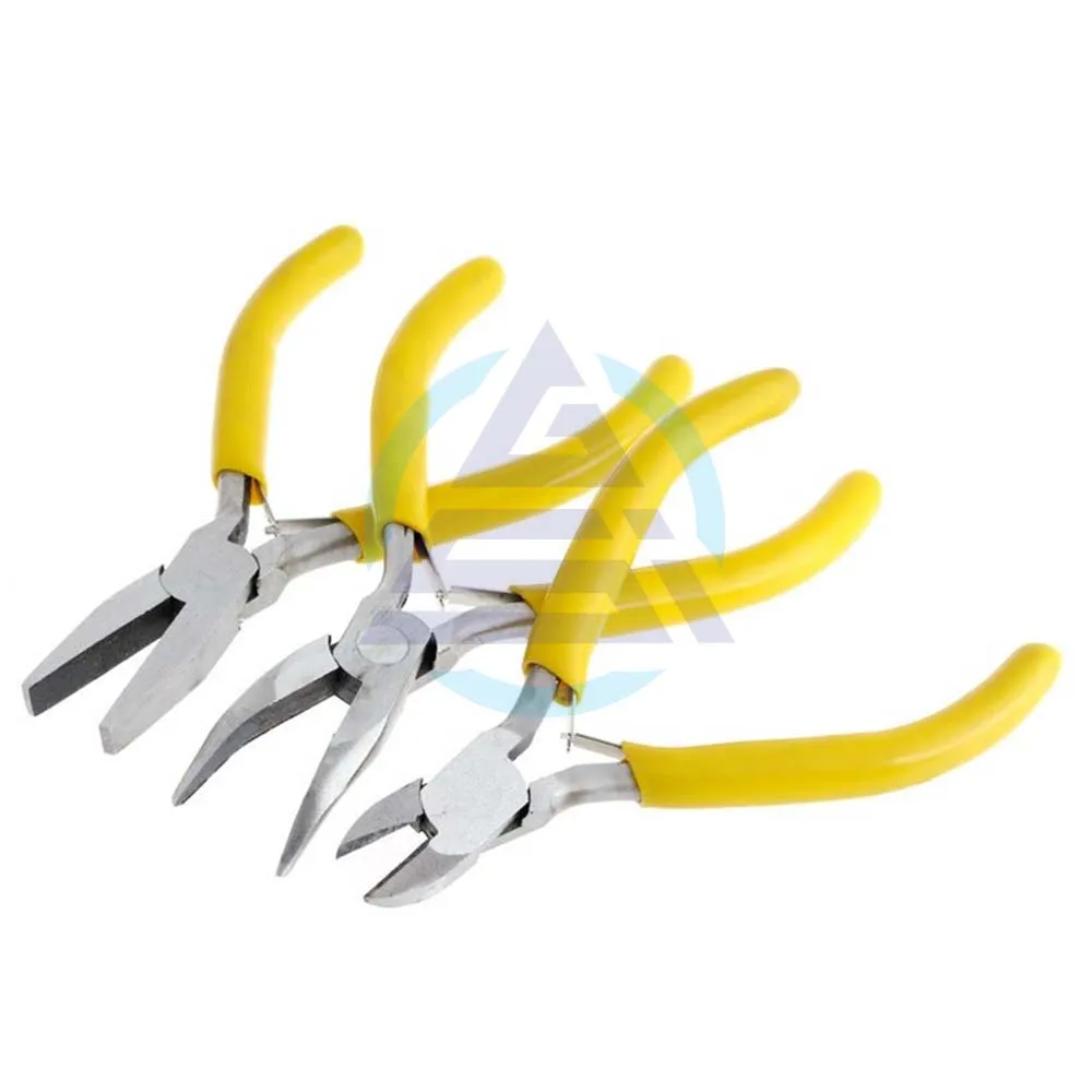 3pcs Mini Jewelry Pliers Practical Jewelry Carbon Steel Handmade Repair