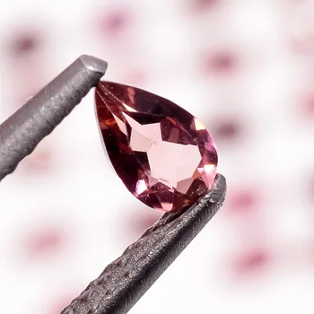 Natural Pink Tourmaline Pear Shape Faceted Cut Stone October Birthstone Calibrated Semi Precious Loose Gemstone Pink Tourmaline
