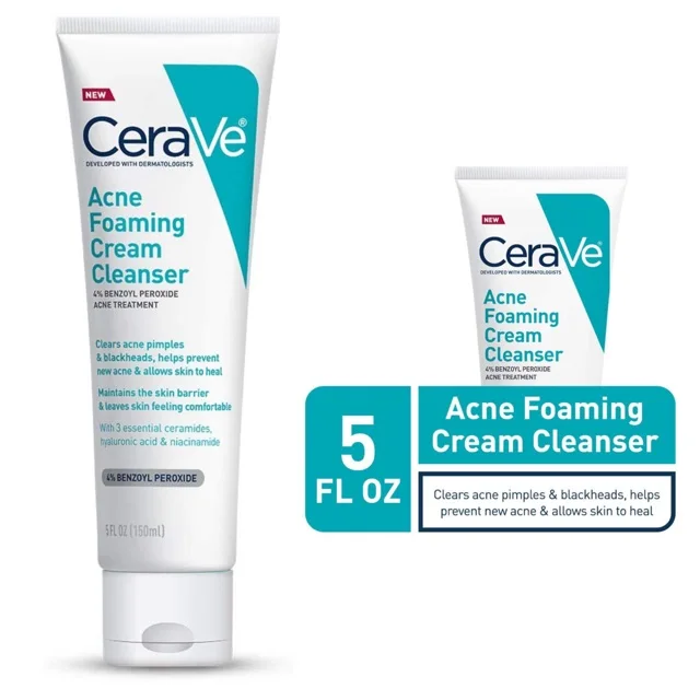 cerave acne foaming cream cleanser precio
