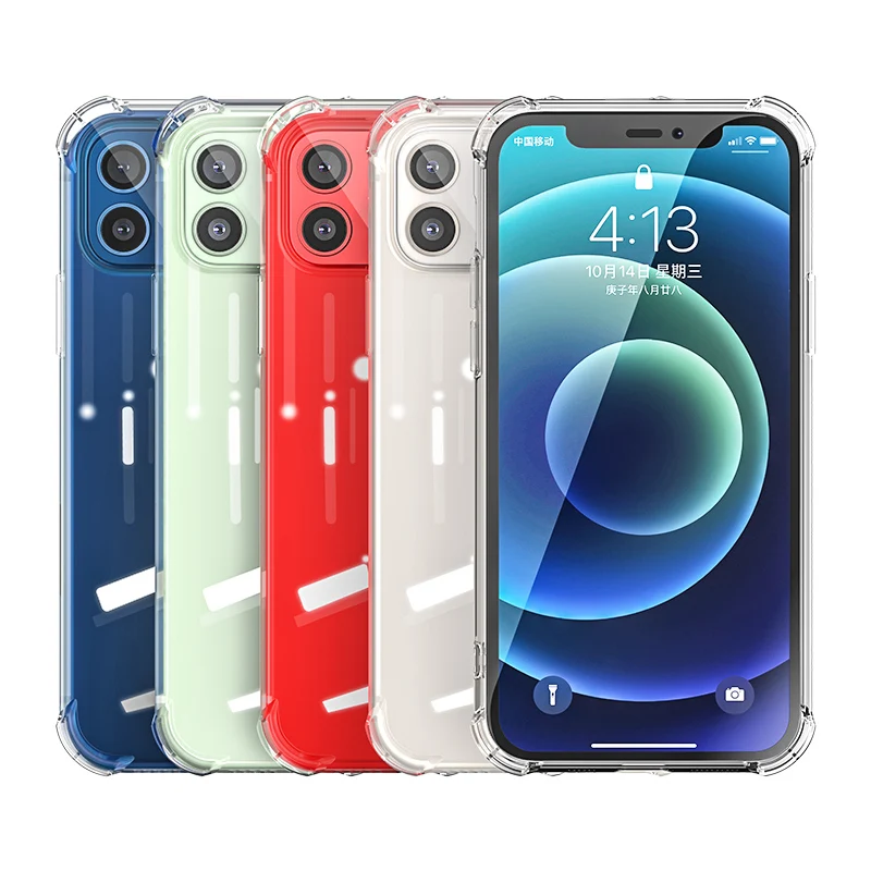 Wholesale Crystal Clear Soft Luxury TPU Silicone Phone Cell Case for iPhone 11