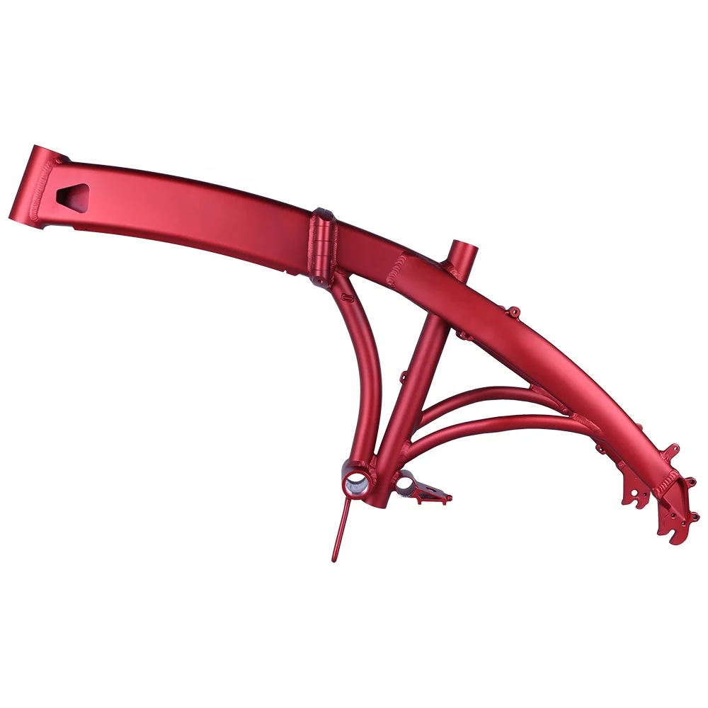 Рама для электровелосипеда 20 дюймов алюминиевый сплав 6061 внутренняя трубка рамы велосипеда на толстых покрышках регулируемая цветная электрическая складная