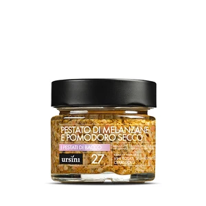 Italian PESTO WITH EGGPLANT and DRIED TOMATO for Rose Wine, Finger Food and Canape