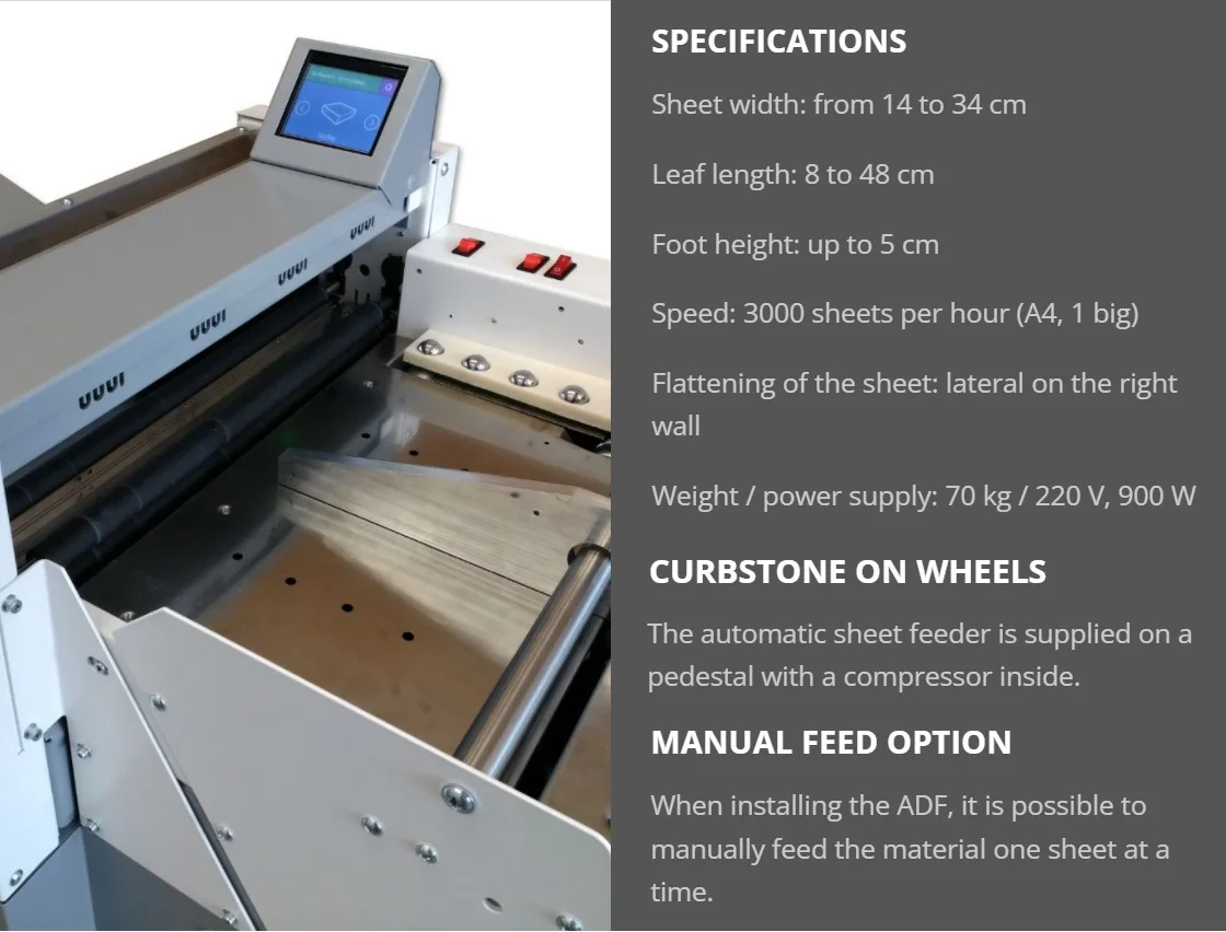 Automatic Paper Creasing Machine Sabtec Cr370 With Automatic Vacuum