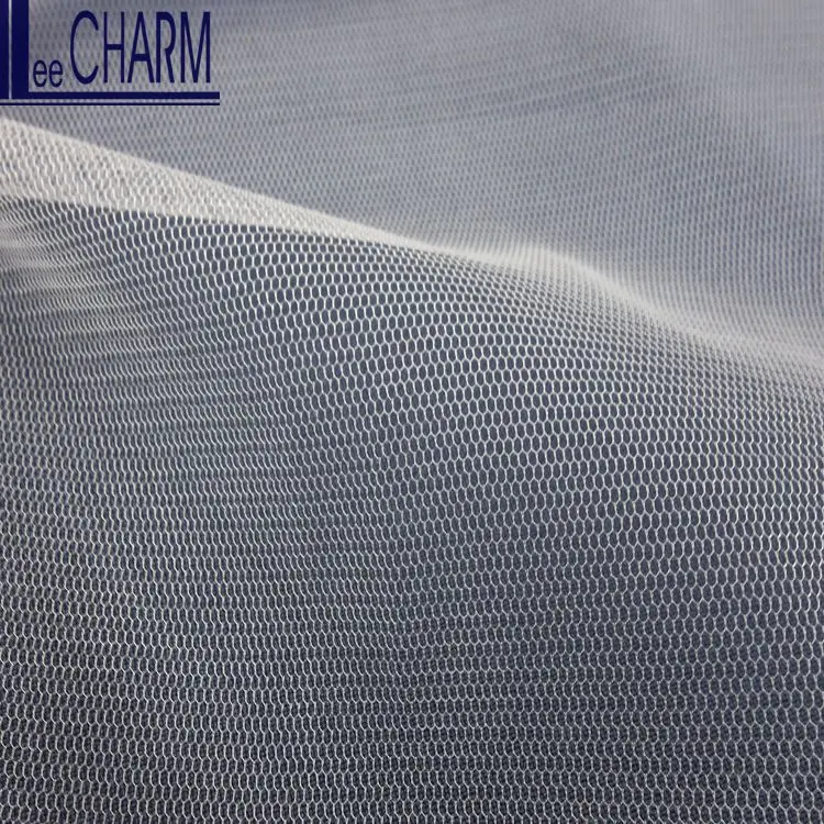 LCY665 100% нейлон 30D розовая Тюлевая ткань