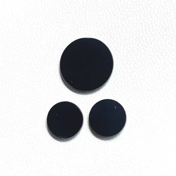 Natural Black Onyx Beautiful 3 Pieces Round Flat Best Quality Loose Gemstone