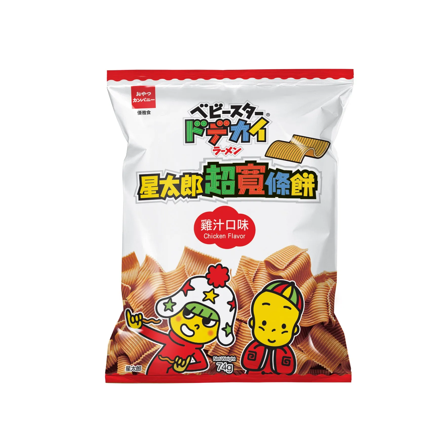 Хрустящая широкая лапша Baby Star, закуска с оригинальным вкусом 74 г от компании OYASTU, Япония